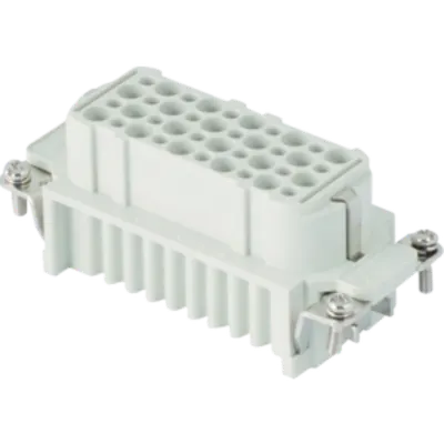 Contector industrial Mama - 77X27 - 40P + E 10A 250V / 4kV / 3 - CRIMP CONNECTION - GRI