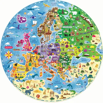 Puzzle 160 piese - Harta Europei