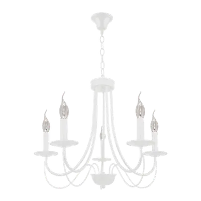 Angela Candelabru 5xe14 Alb