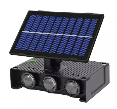 Lampa solara de perete 6 LED lumina RGB multicolora