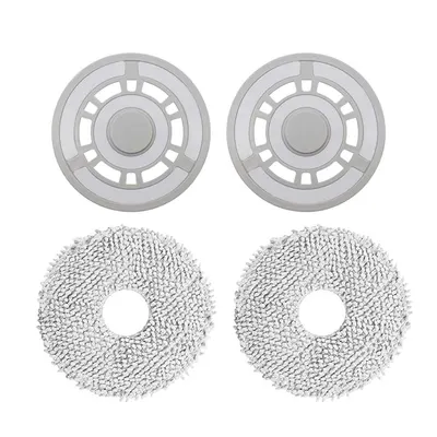 Set 2 mopuri si 2 suporti pentru mop PAA-home®, compatibili cu aspiratoarele model Dreame L10s Ultra