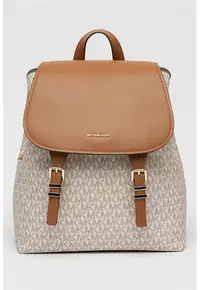 Rucsac cu model monograma Quinn - Maro/Crem