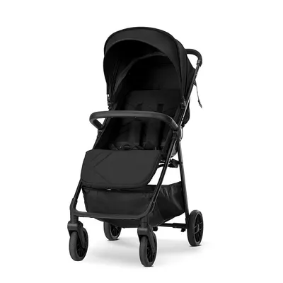 Carucior pentru copii Lorelli Zozu Black, ultrausor, pliere cu o mana, 5.8 kg, pana la 22 kg, roti cu suspensii