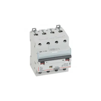 Siguranta automata cu protectie diferentiala 6000 - 10 kA - 4P 400 V~ - 25 A - 30 mA - Hpi type
