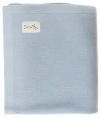 Pătură din lână merinos Cotton Hug - 80 х 100 cm, Ocean