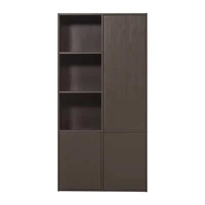 Dulap modular maro închis din lemn de pin 108x215 cm Meggy – WOOOD