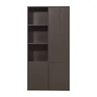 Dulap modular maro închis din lemn de pin 108x215 cm Meggy – WOOOD