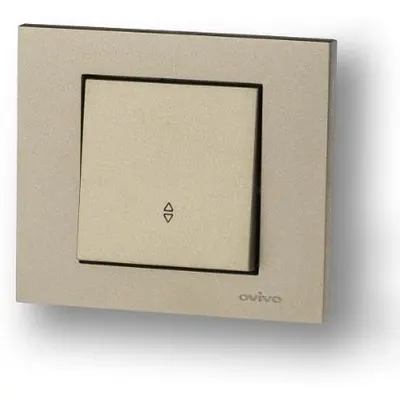 Intrerupator Cap Scara ST Grano Met Ovivo OV00206, 10A, 250V, IP20, titan
