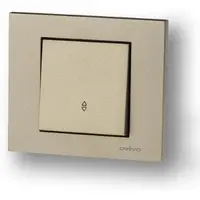 Intrerupator Cap Scara ST Grano Met Ovivo OV00206, 10A, 250V, IP20, titan