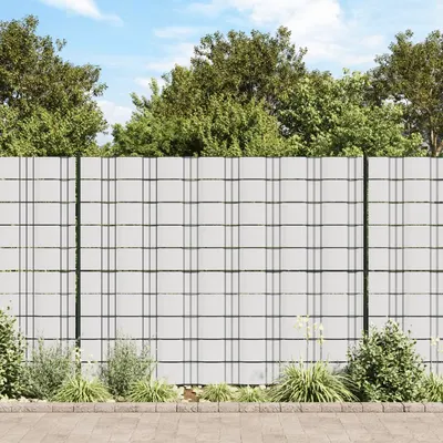 Gossi panou de intimitate gradina, alb, 70 x 0,19 m, pvc