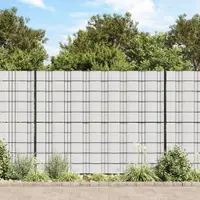 Gossi panou de intimitate gradina, alb, 70 x 0,19 m, pvc