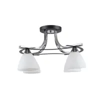 Lustra Aveline Crom+Negru+Alb 4xE27 60W