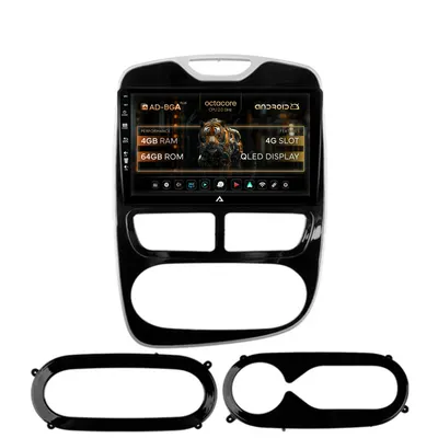 Navigatie Renault Clio IV (2012-2016), Android, A-Octacore 4GB RAM + 64GB ROM, 9 Inch - AD-BGA9004+AD-BGRKIT369-1216