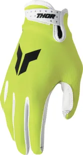 Manusi atv cross Thor Launchmode Acid, culoare verde alb, marime L