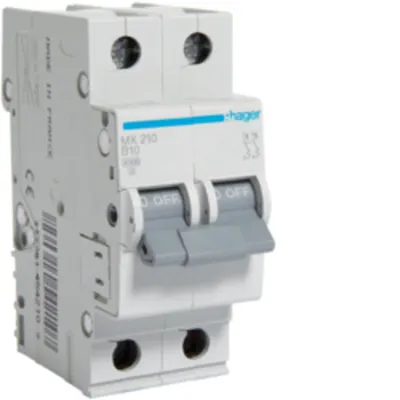 Disjunctor 2P, 20A, 4,5kA, B, 2M