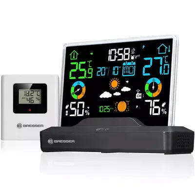 Statie meteo color Bresser 7007620, control radio