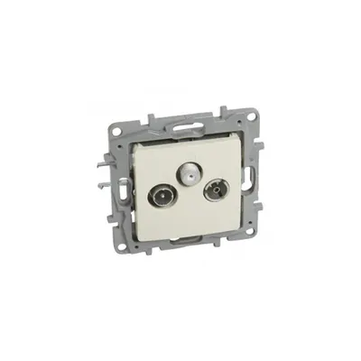 TV-R-SAT passthrough priza Niloé - attenuation -14 dB - ivory