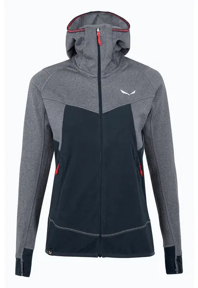 Hanorac dama - Fleece - Gri/Albastru - 34EU
