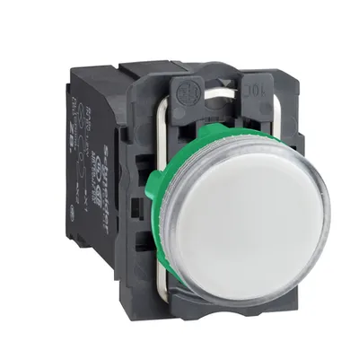 Lampa Alba Completa Ø22 Lentile Plate Cu Bec Ba9S 220 - 240V