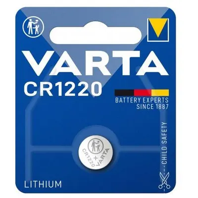 Baterie Litiu 3V CR1220 35mAh, Dimensiuni 12 x 20 mm Varta Blister 1
