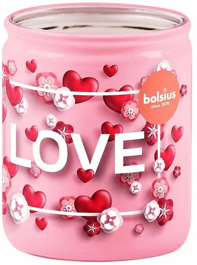 Lumânare parfumată Bolsius - Love, roz