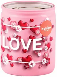 Lumânare parfumată Bolsius - Love, roz