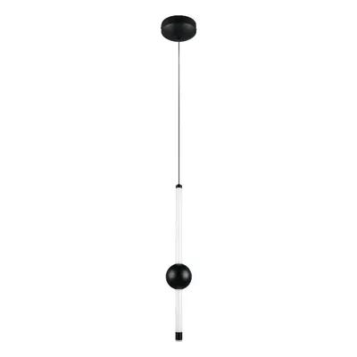 Lustră negru-mat LED cu intensitate reglabilă Melita – Trio