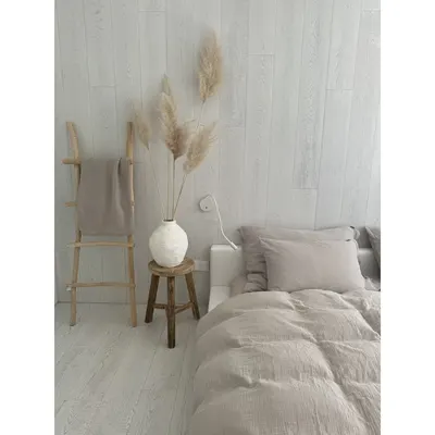 Lenjerie de pat bej din muselină pentru pat de o persoană 135x200 cm Plain Muslin – Butter Kings