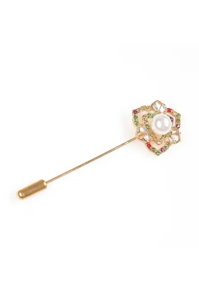 Brosa martisor tip ac cu floare