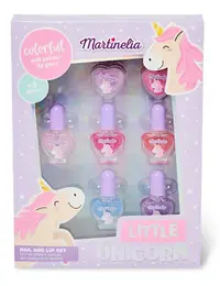 Set cosmetice - Little Unicorn - Nail and Lip Set