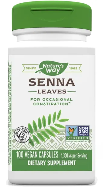 Senna Leaves, 100 capsule, Nature’s Way