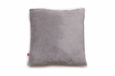 Perna pufoasa de plus KidsDecor gri din polyester 37x37 cm