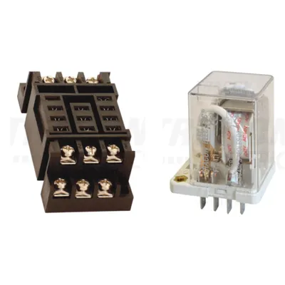 Pachet Soclu Releu RSJQX-38FS + Releu de Mare Putere RJ11 48AC 3CO