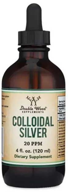 Colloidal Silver, 20 ppm, 120 ml, Double Wood