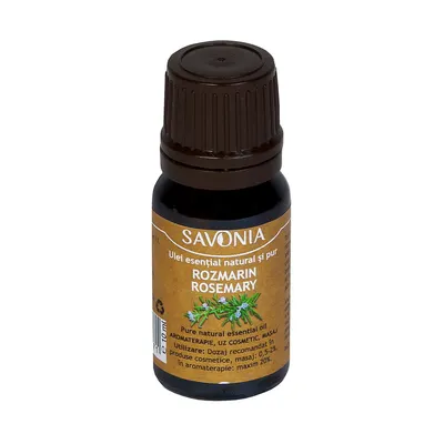 Ulei esential natural si pur de rozmarin, 10ml, Savonia
