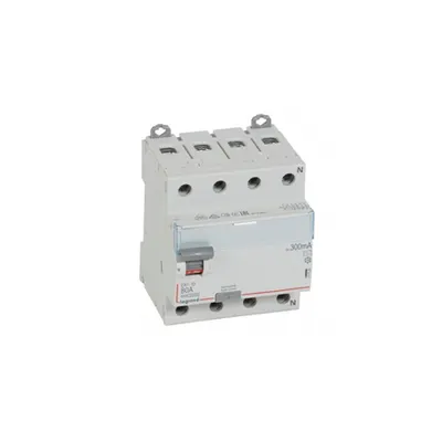 Intrerupator diferential RCD DX³-ID - 4P 400 V~ Nul pe partea dreapta - 80 A - 300 mA - tip AC