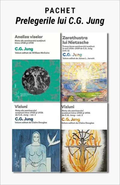 Pachet - Prelegerile lui C.G. Jung. Analiza viselor/Viziuni vol. 1 și 2/Zarathustra lui Nietzsche