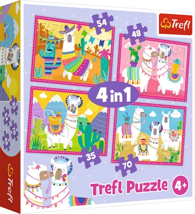 Puzzle Trefl 4 в 1 - Lame in vacanta