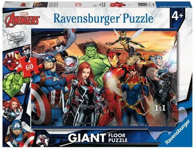 Puzzle pentru podea Ravensburger din 60 piese - The Avengers