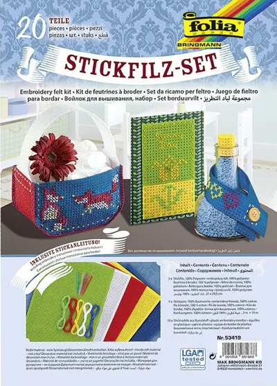 Set creativ Folia - Primii pasi in broderie