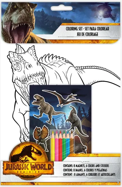 Set de colorat Licențiere pentru copii - Jurassic World