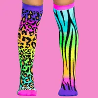 Șosete lungi colorate Madmia pentru fete fantasy Leopard 6-99 ani