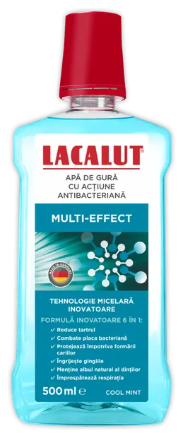 Apa de gura micelara Multi-Effect, 500ml, Lacalut