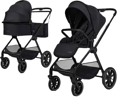 Cărucior combinat 2 în 1 Moon - Clicc, Onyx Melange