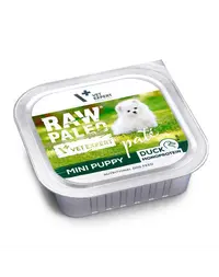 RAW PALEO Mini Puppy Duck Pate 150 g hrană umedă monoproteică pui câine talie mică, pate cu rață