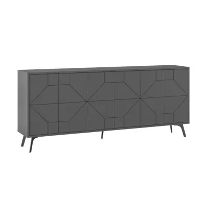 Comoda DUNE, antracit, 183,8x35x77,4 cm
