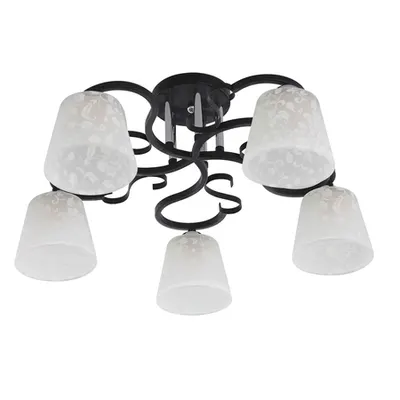 Lustra Astarte Crom+Negru+Alb 5xE27 60W