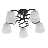Lustra Astarte Crom+Negru+Alb 5xE27 60W