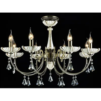 Candelabru Royal Classic Shell,8 x E14,D.770,cm,H.400 cm,Bronz