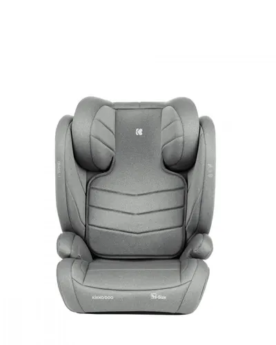 Scaun auto cu isofix KikkaBoo i-Stand Light Grey 100-150 cm,certificare I-Size, tetiera reglabila in 13 pozitii, tetiera cu spuma de memorie,husa detasabila